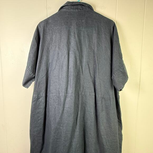 COS Black Oversized Relaxed Linen Dress - Picture 5 of 11